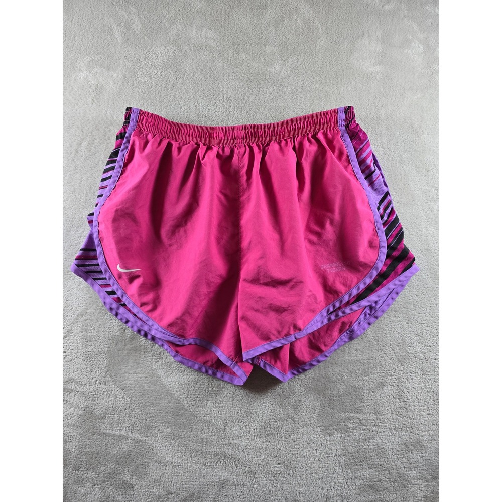 Nike Running Tempo Shorts Women M Pink Grambling Tigers Dri-Fit Lined Gym